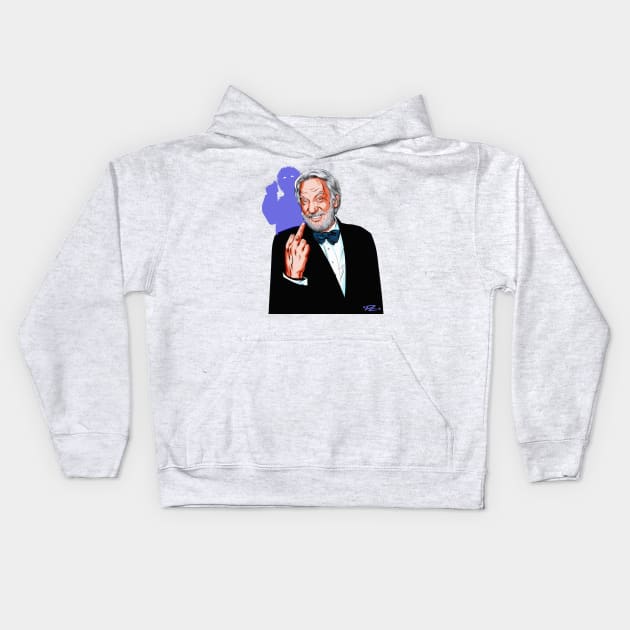 Donald Sutherland Kids Hoodie by PLAYDIGITAL2020